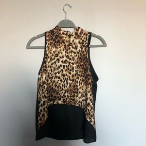 Cheetah print tank top